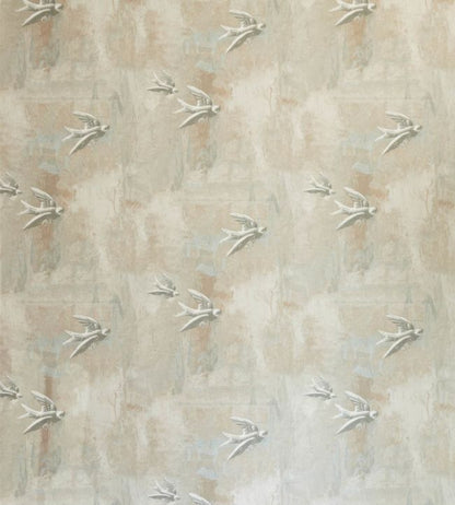 Fresco Birds Wallpaper - Cream