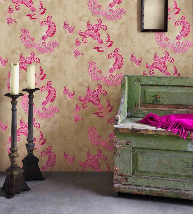 Paisley Room Wallpaper 2 - Pink