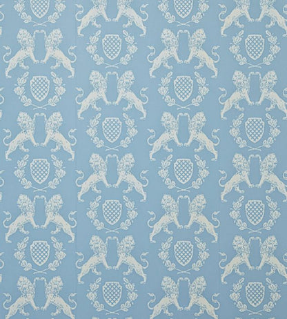 Heraldic Lion Wallpaper - Blue