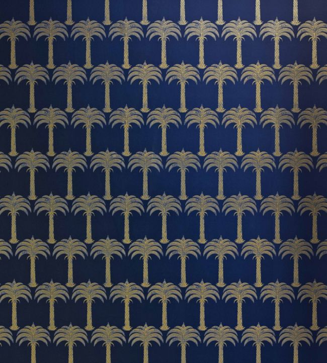 Marrakech Palm Wallpaper - Blue