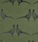 Pheasant Wallpaper - Green
