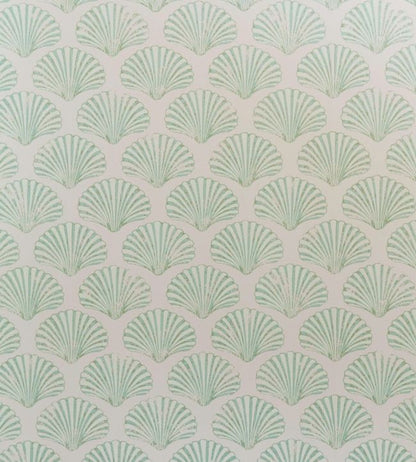 Scallop Shell Wallpaper - Green 
