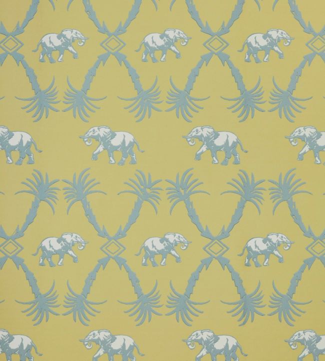 Elephant Palm Wallpaper - Yellow