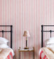  Painter's Stripe Room Wallpaper 2 - Pink