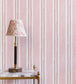  Painter's Stripe Room Wallpaper 3 - Pink