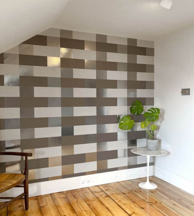 Block Room Wallpaper - Gray