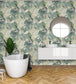 BMTD001-01A - Abstract Jungle Wallpaper - Leaf Green - Brand McKenzie