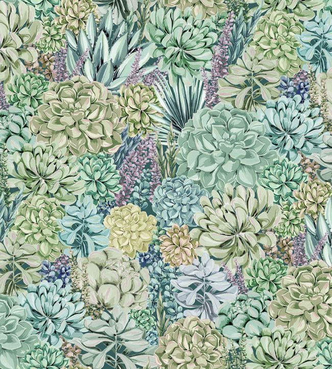BMTD001-02B - Alpine Landscape Wallpaper - Green Multicoloured - Brand McKenzie