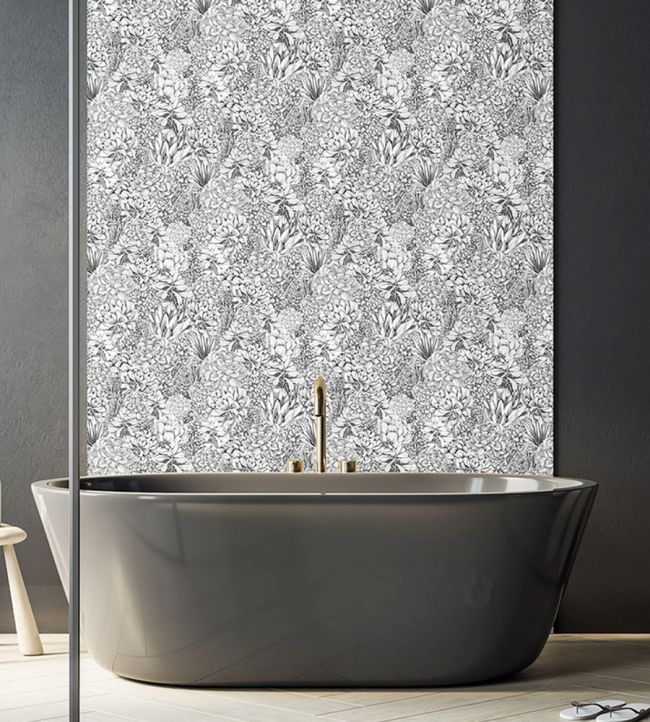 BMTD001-02C - Alpine Landscape Wallpaper - Grey - Brand McKenzie