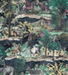 BMTD001-04B - Animal Islands Wallpaper - Midnight Blue - Brand McKenzie