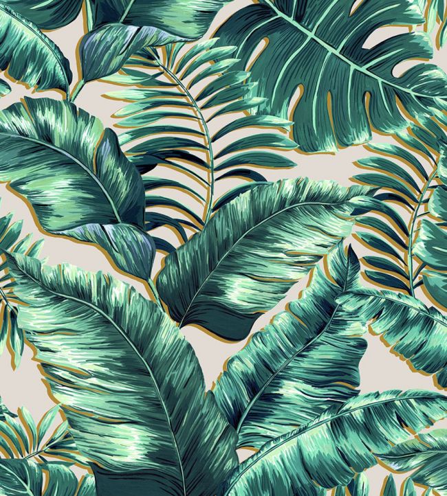 Banana Leaves Wallpaper - Green