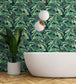 Banana Leaves Room Wallpaper - Green