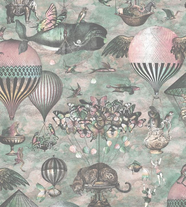Curious Skies Wallpaper - Pink