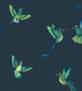 Exotic Birds Room Wallpaper 3 - Blue