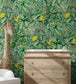 BMTD001-09B - Monkey Forest Wallpaper - Dark Green & Yellow - Brand McKenzie