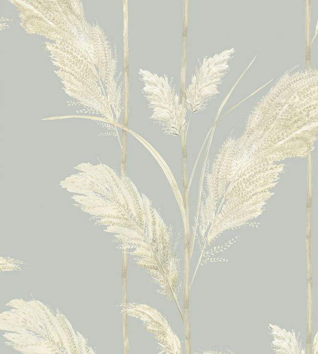 Pampas Grass Room Wallpaper 3 - Gray