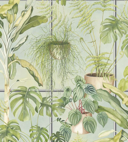 The Green House Wallpaper - Green