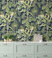 BMTD001-13C - The Green House Wallpaper - Midnight Blue - Brand McKenzie