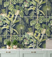 BMTD001-13C - The Green House Wallpaper - Midnight Blue - Brand McKenzie