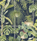 BMTD001-13C - The Green House Wallpaper - Midnight Blue - Brand McKenzie