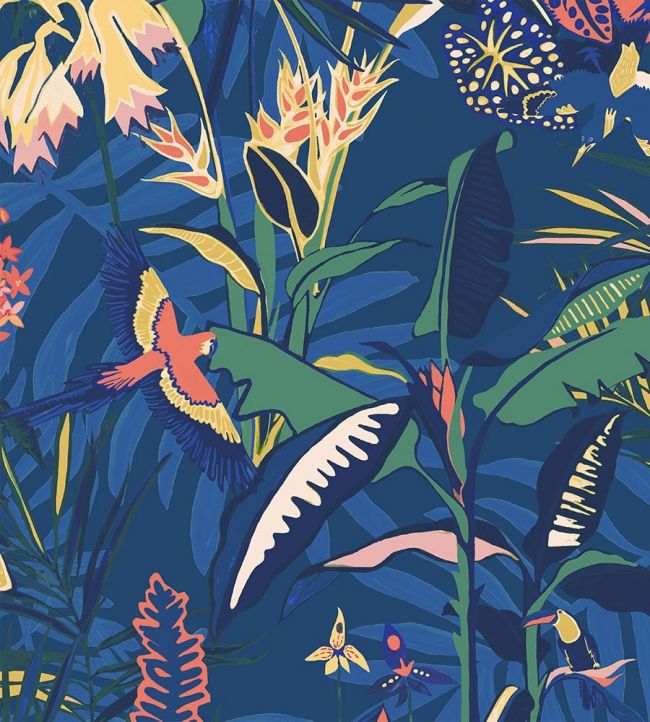 The Tropics Room Wallpaper 3 - Blue