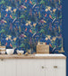 BMTD001-14A - The Tropics Wallpaper - Deep Blue - Brand McKenzie