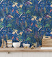 BMTD001-14A - The Tropics Wallpaper - Deep Blue - Brand McKenzie