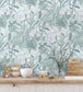 BMTD001-14B - The Tropics Wallpaper - Mint Green - Brand McKenzie