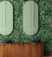BMTD001-15A - Tropical Forest Wallpaper - Dark Green & Pink - Brand McKenzie