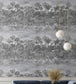 Tropical Reflections Room Wallpaper 2 - Gray
