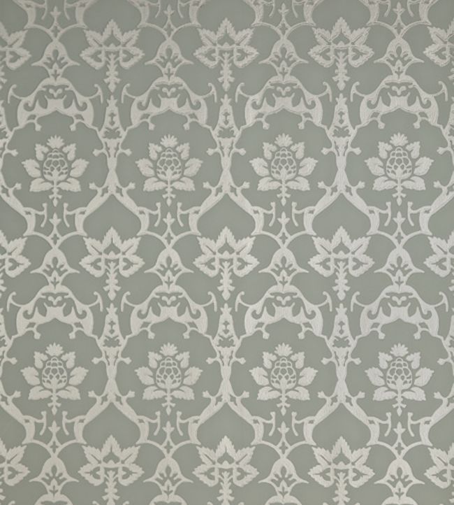 Brocade Wallpaper - Gray