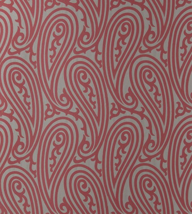 Paisley Wallpaper - Red