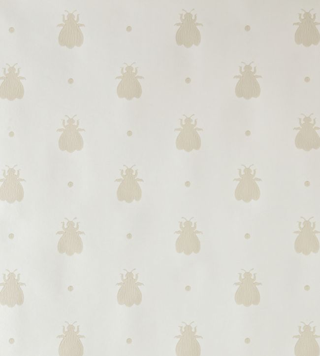 Bumble Bee Wallpaper - White