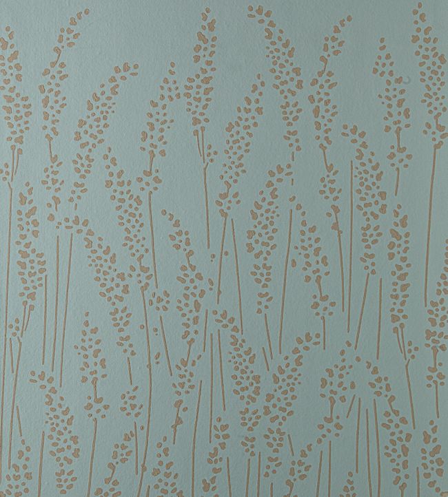 Feather Grass Wallpaper - Teal
