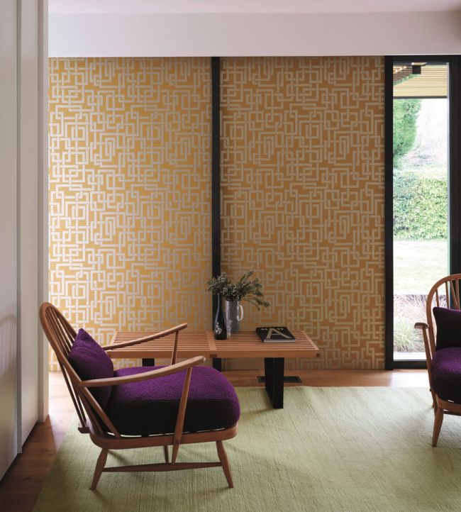 Enigma Room Wallpaper - Gold