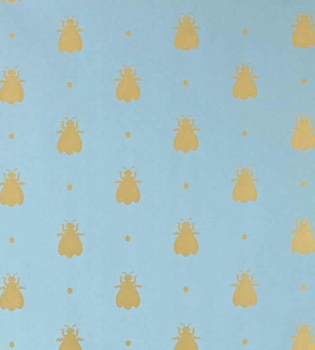 Bumble Bee Wallpaper - Blue