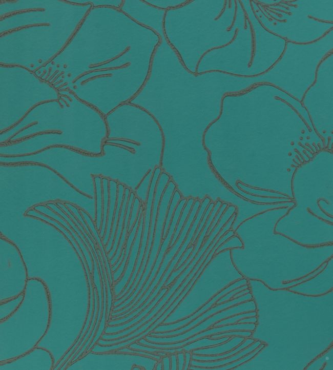 Helleborus Wallpaper - Teal