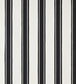 Block Print Stripe Wallpaper - Black