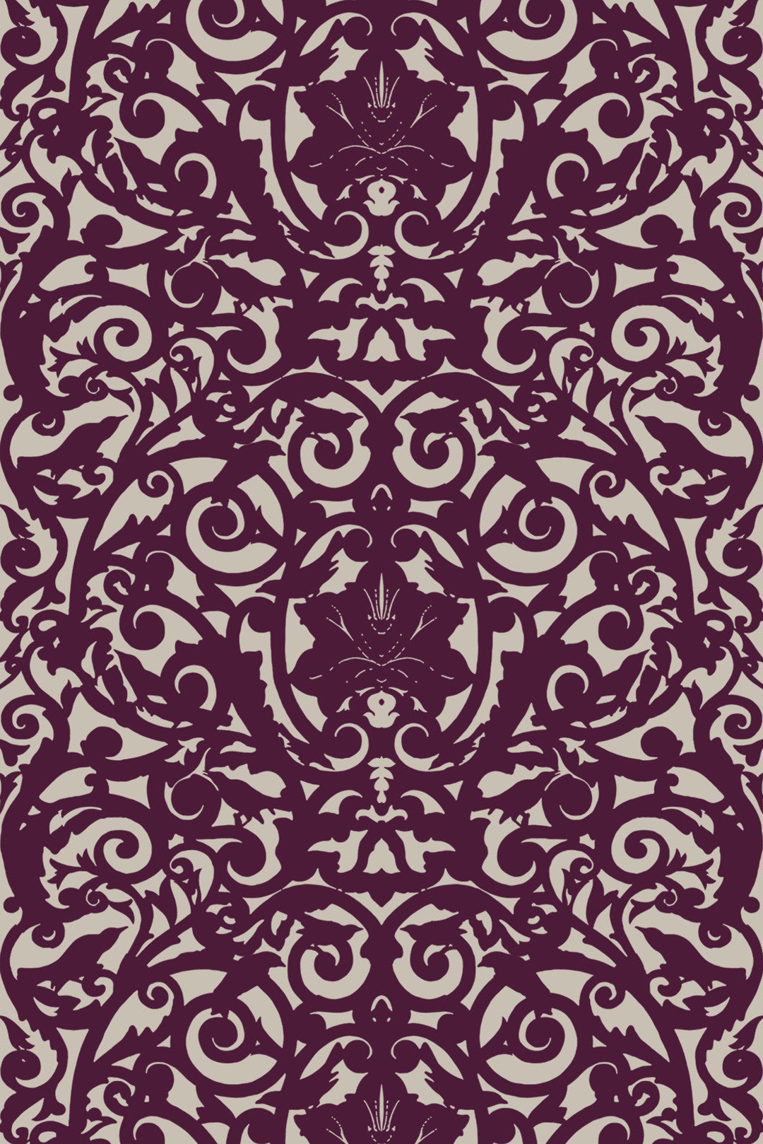 Birdcage Fabric - Purple