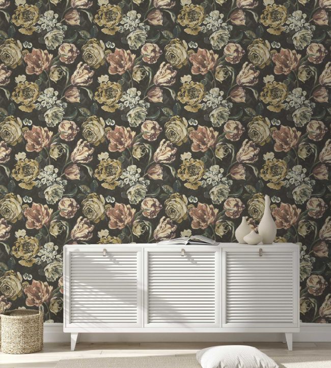 BRONTE10 - Bronte Wallpaper - Raven Black - Arley House