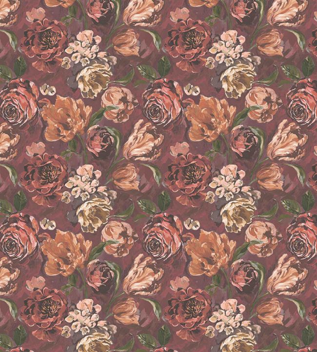 BRONTE21 - Bronte Wallpaper - Crimson - Arley House