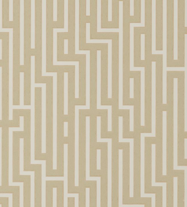 Fretwork Wallpaper - Sand