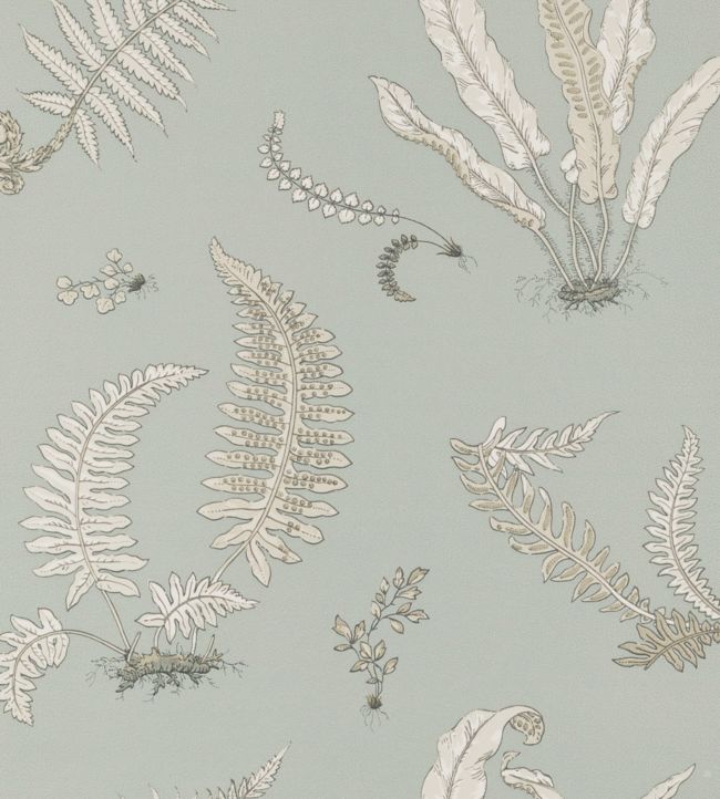 Ferns Wallpaper - Silver
