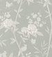 Peony & Blossom Wallpaper - Gray
