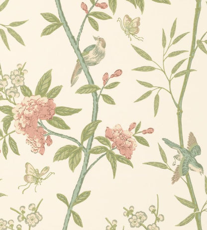 Peony & Blossom Wallpaper - Cream 