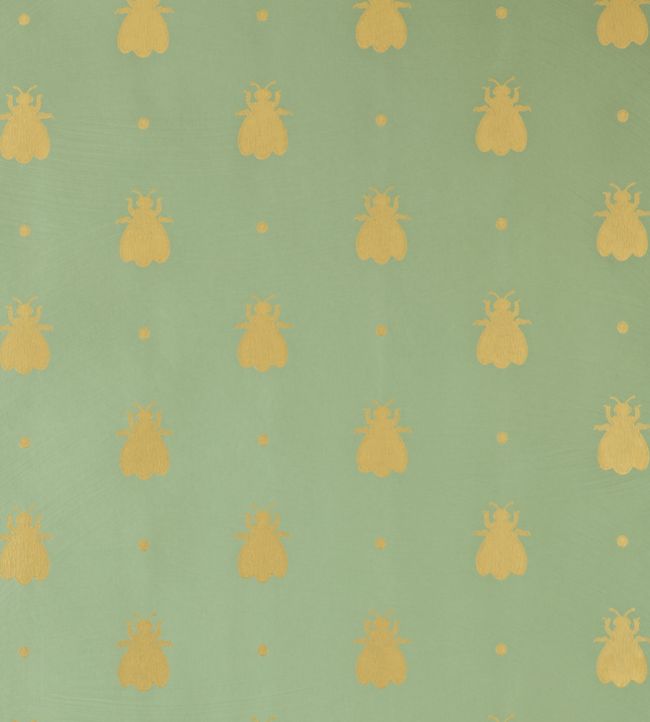 Bumble Bee Wallpaper - Suffield Green - 547 - Farrow & Ball