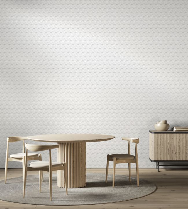 Buzz Flock Room Wallpaper 2 - White