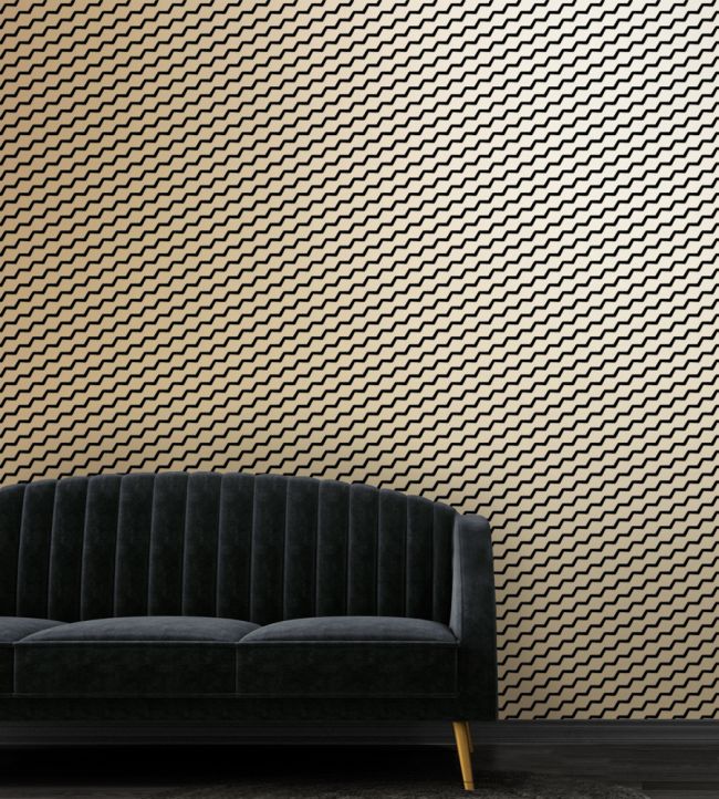 Buzz Lustre Room Wallpaper - Black