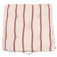 Austin Stripe Red Floor Cushion
