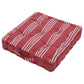 March Stripe Red & White Floor Cushion